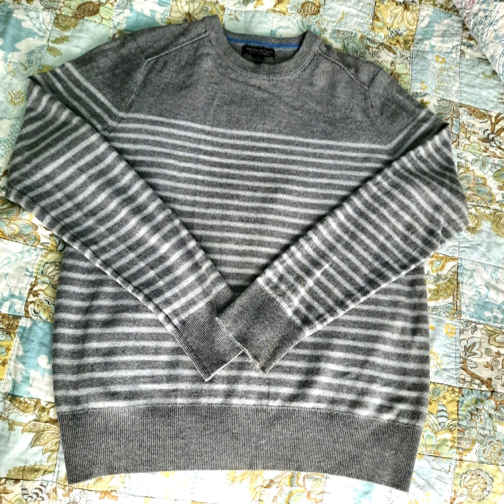 Banana Republic Crew Striped Merino Wool Mens sz L